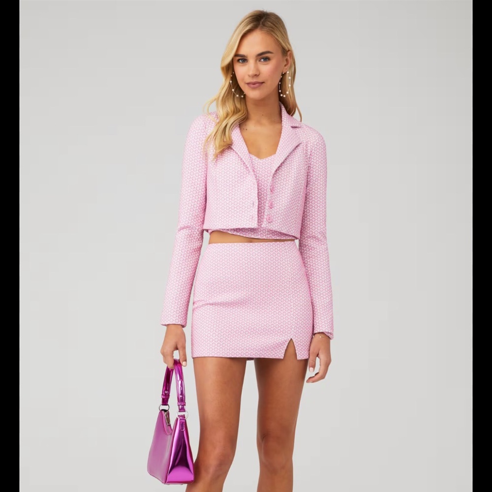 Show Me Your MUMU Crop Top and Skirt Set